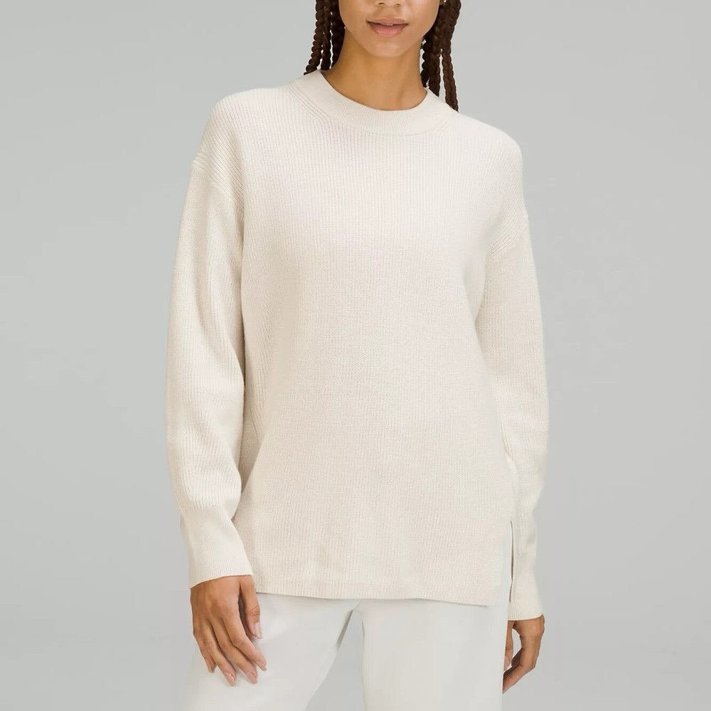 Lululemon Merino Wool-Blend Ribbed Crewneck Sweater